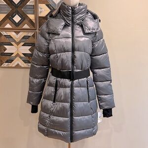 Jessica Simpson Silver Puffer Jacket